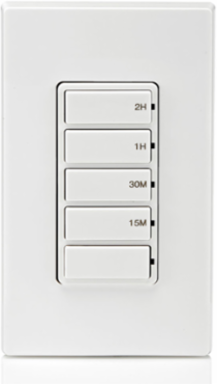Decora In-Wall Countdown Timer Switch, 20A, 1 HP, 2-Hour Timer
