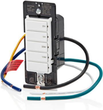Decora In-Wall Countdown Timer Switch, 20A, 1 HP, 2-Hour Timer
