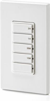 Decora In-Wall Countdown Timer Switch, 20A, 1 HP, 2-Hour Timer