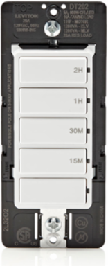 Decora In-Wall Countdown Timer Switch, 20A, 1 HP, 2-Hour Timer