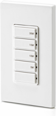 Decora In-Wall Countdown Timer Switch, 20A, 1 HP, 30-Minute, Multi-Timer