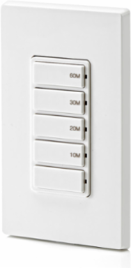 Decora In-Wall Countdown Timer Switch, 20A, 1 HP, 60-Minute Timer Options