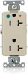 20 Amp Hospital Grade Isolated Ground Duplex Receptacle, Tamper-Resistant, 125 VAC