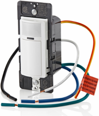 Decora Vacancy Motion Sensor Light Switch, 15A, 900 Sq. Ft Coverage, Manual-On