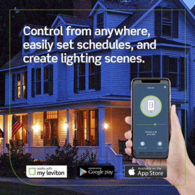 Decora Smart Voice Dimmer Switch, In-Wall Smart Dimmer, 300W Load Rating, Wi-Fi Enabled