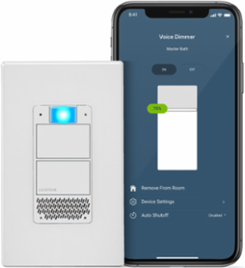 Decora Smart Voice Dimmer Switch, In-Wall Smart Dimmer, 300W Load Rating, Wi-Fi Enabled