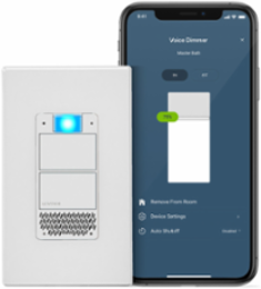 Decora Smart Voice Dimmer Switch, In-Wall Smart Dimmer, 300W Load Rating, Wi-Fi Enabled