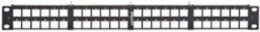 e2XHD 1RU High-Density Universal Flat Panel, 48 Ports, Cassette-Based