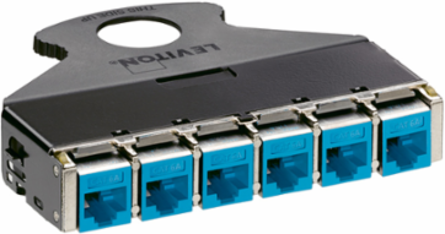 6-Port Copper Cassette, Empty for Quick Installation and Connector Compatibility