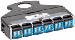 e2XHD QUICKPORTTM Fiber Cassette, OS2, LC Shuttered, 12 Fibers