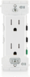 Decora Lever Edge 15 Amp / 20 Amp Tamper-Resistant Duplex Outlet, White