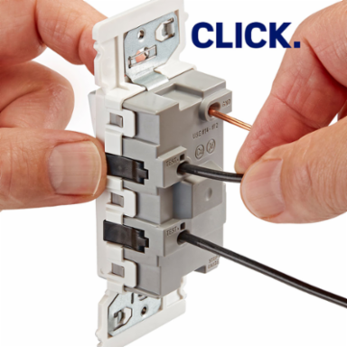 Lever Edge 15 Amp Rocker Switch, White, Thermoplastic, 120/277VAC