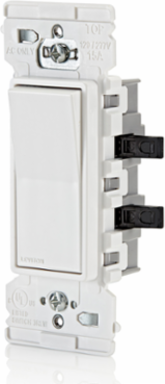 Lever Edge 15 Amp Rocker Switch, White, Thermoplastic, 120/277VAC