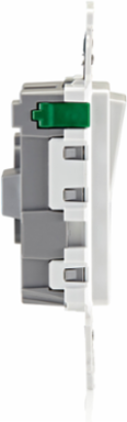 Lever Edge 15 Amp Rocker Switch, White, Thermoplastic, 120/277VAC