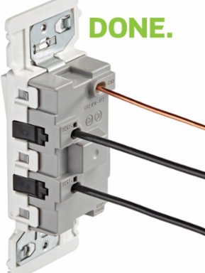 Lever Edge 15 Amp Rocker Switch, White, Thermoplastic, 120/277VAC
