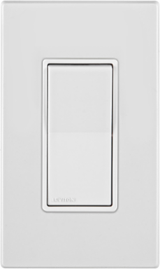Lever Edge 15 Amp Rocker Switch, White, Thermoplastic, 120/277VAC