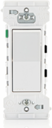 Lever Edge 15 Amp Rocker Switch, White, Thermoplastic, 120/277VAC