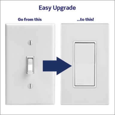 Lever Edge 15 Amp 3-Way Rocker Switch, 120/277 Volt, White