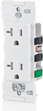 Lever Edge 20 Amp Tamper-Resistant Duplex Outlet