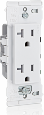 Lever Edge 20 Amp Tamper-Resistant Duplex Outlet