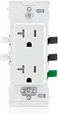 Lever Edge 20 Amp Tamper-Resistant Duplex Outlet