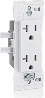 Lever Edge 20 Amp Tamper-Resistant Duplex Outlet