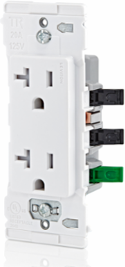 Lever Edge 20 Amp Tamper-Resistant Duplex Outlet