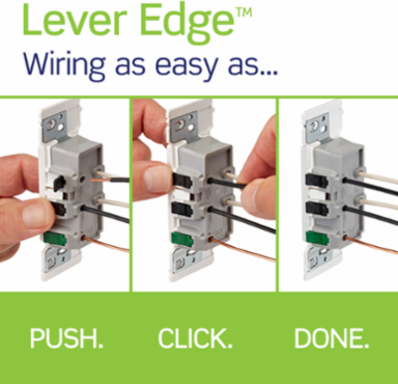 Lever Edge 20 Amp Tamper-Resistant Duplex Outlet