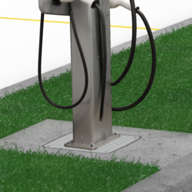 Electric Vehicle Charging Pedestal Foundation