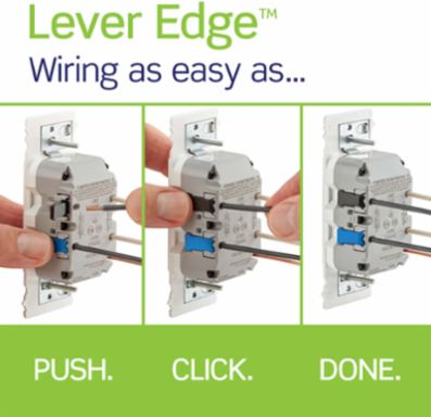 Lever Edge 15 Amp, Self Test, Tamper-Resistant GFCI, White