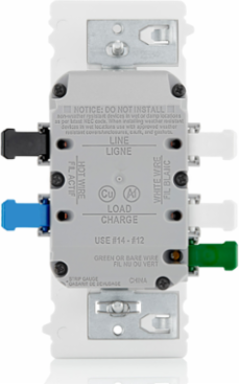 Lever Edge 15 Amp, Self Test, Tamper-Resistant GFCI, White