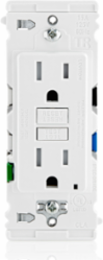 Lever Edge 15 Amp, Self Test, Tamper-Resistant GFCI, White