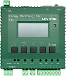 Submetering Energy Monitoring HUB, 2 Ethernet, 1 Modbus (RS485), 4 Pulse Inputs, 2 Replay Outputs