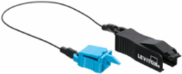 Black Extraction Tool with Dust Cap for Secure Keyed LC Duplex Patch Cords