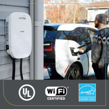 32 Amp Level 2 Electric Vehicle Charging Station with Wi-Fi, 7.6kW Output, 18 ft. Cable