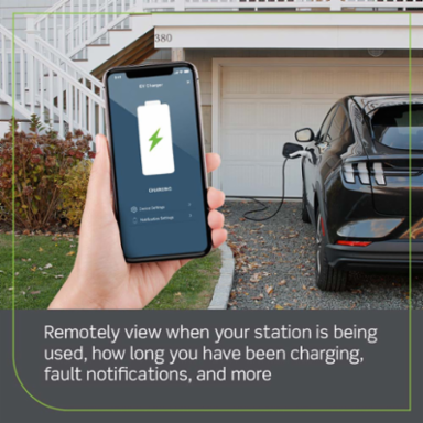 40 Amp Level 2 Electric Vehicle Charging Station With Wi-Fi, Works with My Leviton App, Plug-In