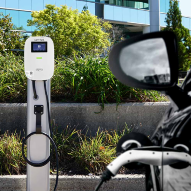 48 Amp Level 2 Electric Vehicle Charging Station, Management Software and LCD Screen