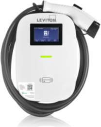 48 Amp Level 2 Electric Vehicle Charging Station, Management Software and LCD Screen