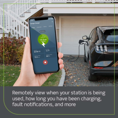 48 Amp Level 2 Electric Vehicle Charging Station, 11.6kW, 18 ft Cord, Wi-Fi Enabled