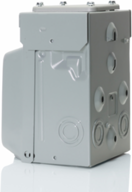 50A Weather-Resistant EV Charging Outlet with Outdoor Weatherproof Metal Cover, Surface Mount