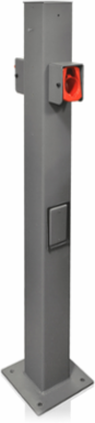 Electric Vehicle Charging Station Pedestal, Powder Coated Steel, ADA Compliant