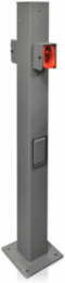 Electric Vehicle Charging Station Pedestal, Powder Coated Steel, ADA Compliant