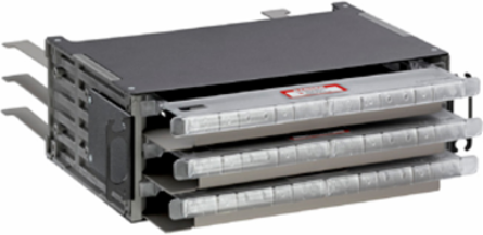 HDX Frame Splice Deck 2RU for 144 Fiber Splicing