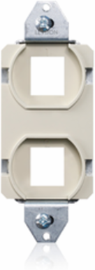 Recessed Duplex 2-Port Low Voltage Insert For Use with FBC1X