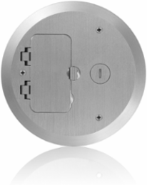 Concrete Floor Box Cover Plate - Nickel-Plated Brass, 6.50" x 0.38", ADA Compliant
