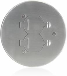 Concrete Floor Box Cover Plate, Flip Lid Door, Carpet Flange, Duplex