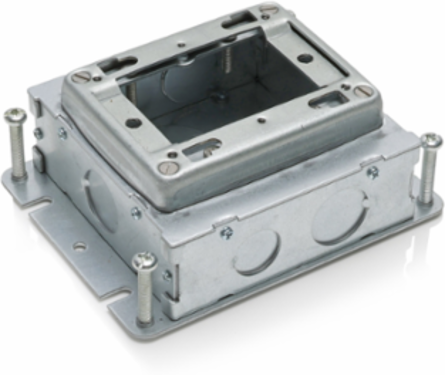 Concrete Floor Box, 1-Gang, Shallow
