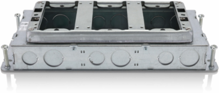 Concrete Floor Box, 3-Gang, Shallow