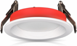 Fire-Rated Baffle Slim Downlight with Selectable CCT, 4-inch Round Aperture