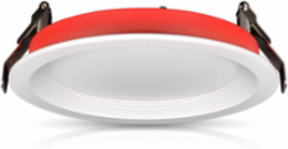 Fire-Rated Baffle Slim Downlight with Selectable CCT, 6-inch Round Aperture